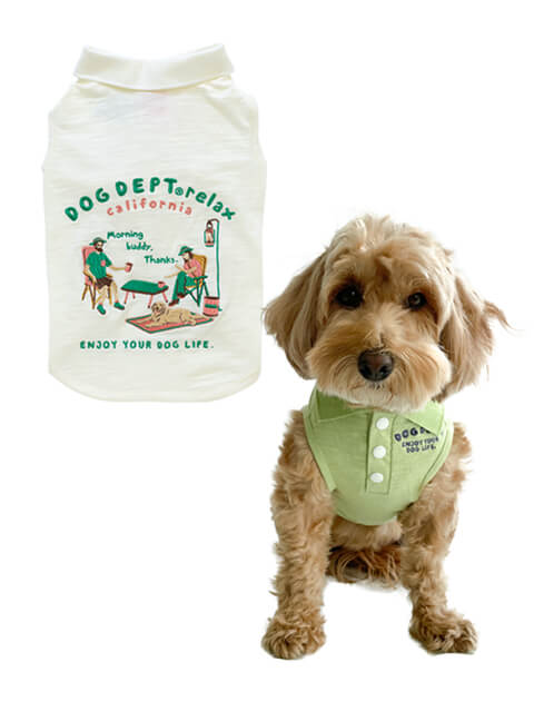 《期間限定アウトレット》【DOG WEAR】キャンプスラブ天竺ポロ