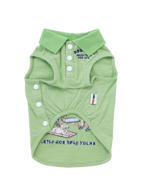 キャンプスラブ天竺ポロ犬服ブランドのドッグデプト/DOG DEPT