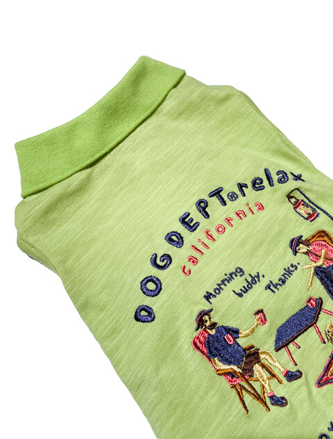 キャンプスラブ天竺ポロ犬服ブランドのドッグデプト/DOG DEPT