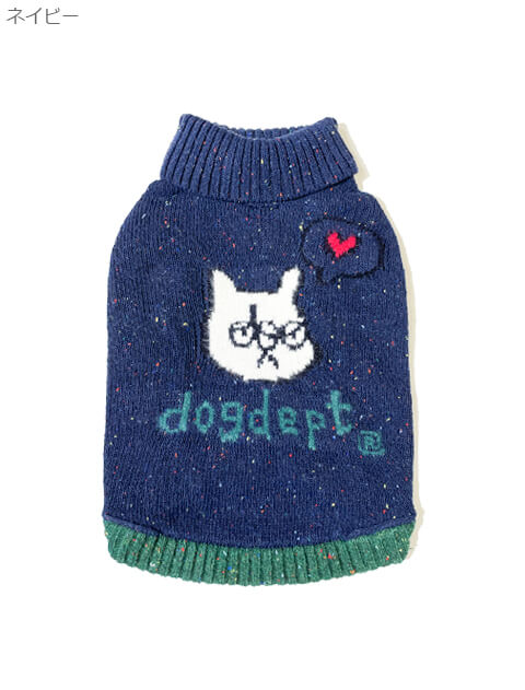 ジャガードニット  犬服ブランドのドッグデプト/DOG DEPT