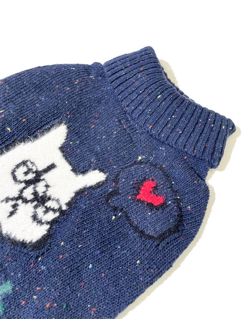 ジャガードニット  犬服ブランドのドッグデプト/DOG DEPT
