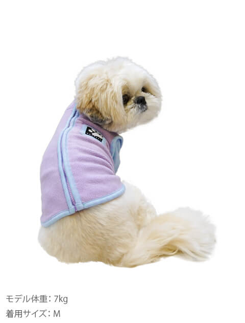 ギンガムレイヤーストレッチフリース犬服ブランドのドッグデプト/DOG DEPT