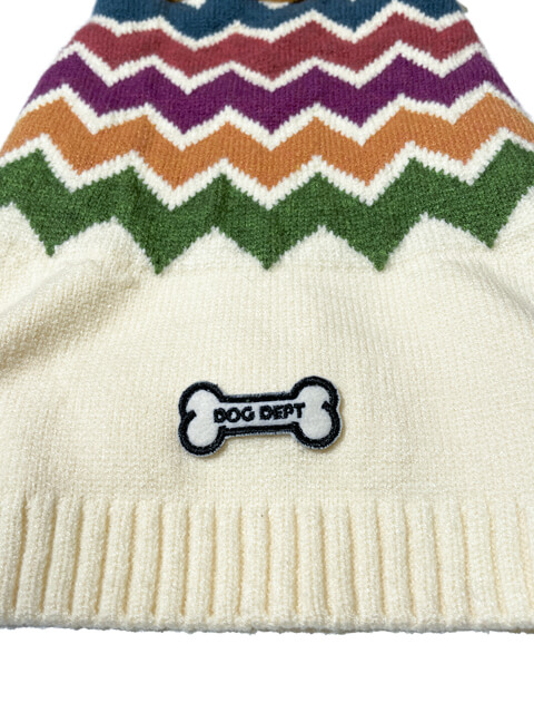 完成品 【美品】dogdept/ドッグデプト カラフルノルディックニット DM