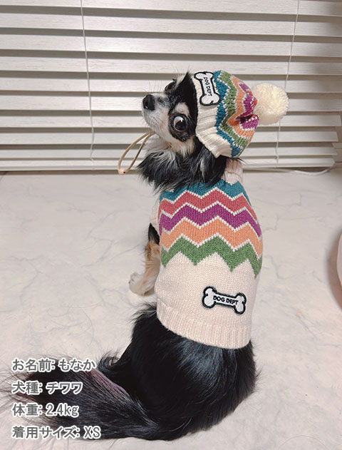 完成品 【美品】dogdept/ドッグデプト カラフルノルディックニット DM