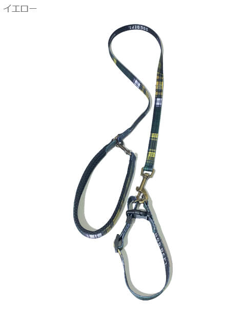 チェックPTリード＆カラーセット ブランドのドッグデプト/DOG DEPT