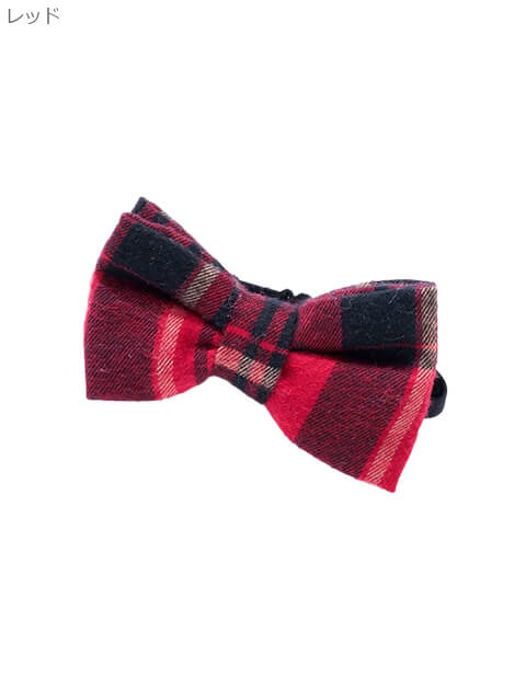 DOG GOODS】タータン蝶ネクタイ