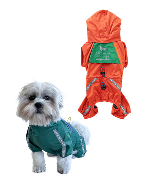 【DOG WEAR】２レイヤー　撥水レインウェア