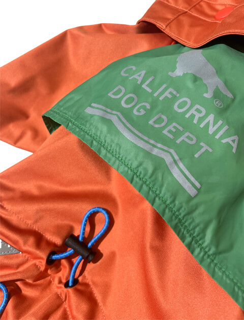 2レイヤー 撥水レインウェア犬服ブランドのドッグデプト/DOG DEPT