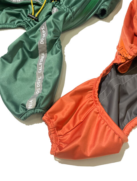 2レイヤー 撥水レインウェア犬服ブランドのドッグデプト/DOG DEPT