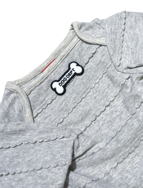 シェルレースボートネックT 犬服ブランドのドッグデプト/DOG DEPT