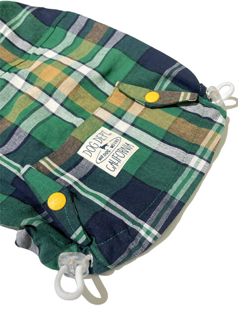 チェックフーディー＆ワンピ犬服ブランドのドッグデプト/DOG DEPT