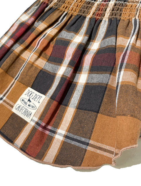 チェックフーディー＆ワンピ犬服ブランドのドッグデプト/DOG DEPT