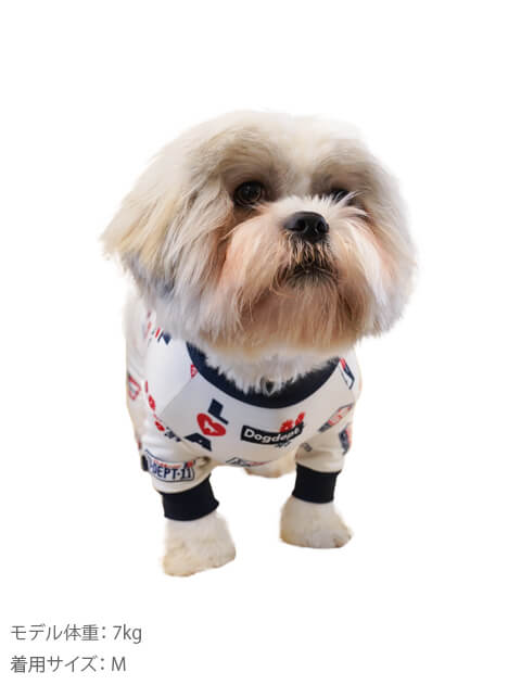 ヴィンテージロゴラッシュロンパース犬服ブランドのドッグデプト/DOG DEPT