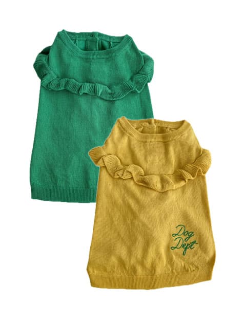 《期間限定アウトレット》【DOG WEAR】麻混シアーカーデ