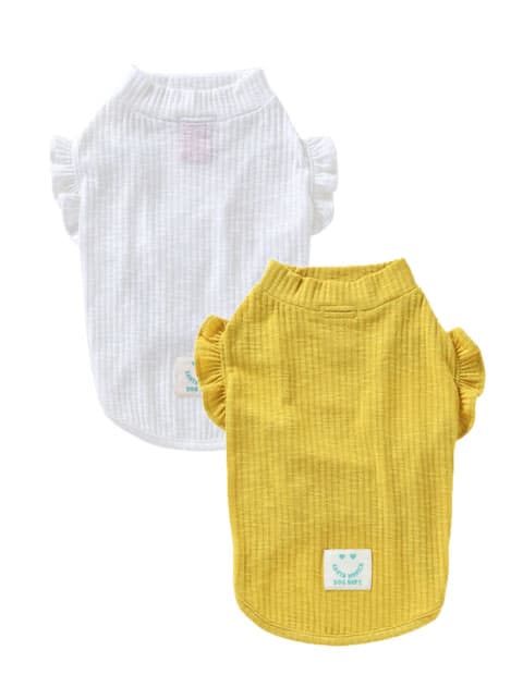 《期間限定アウトレット》【DOG WEAR】フリルリブカット