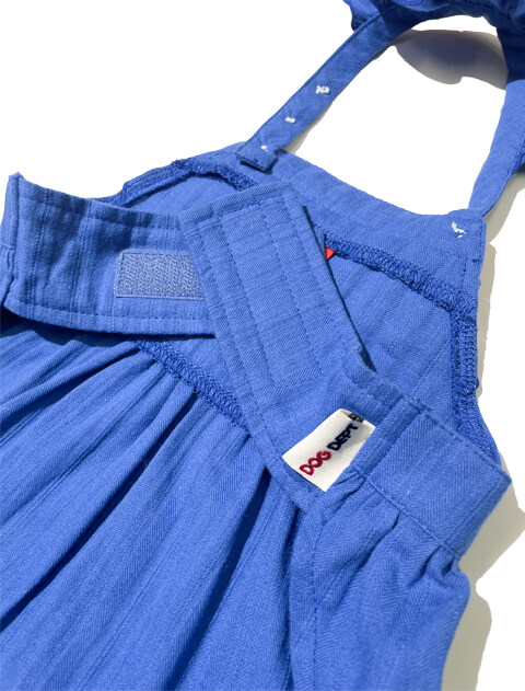 絡み織りエプロンワンピ犬服ブランドのドッグデプト/DOG DEPT