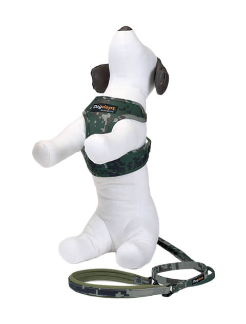カモフラソフトハーネス＆リードセット ブランドのドッグデプト/DOG DEPT