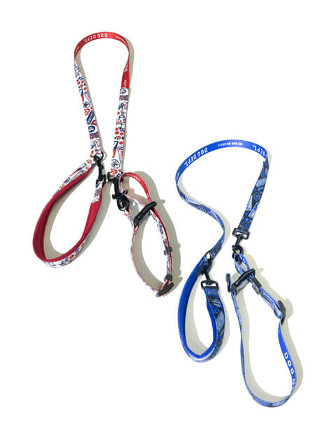 《期間限定アウトレット》【DOG GOODS】ヴィンテージロゴカラー＆リードセット
