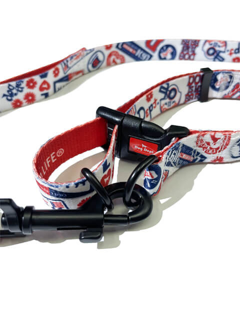 DOG GOODS】ヴィンテージロゴカラー＆リードセット