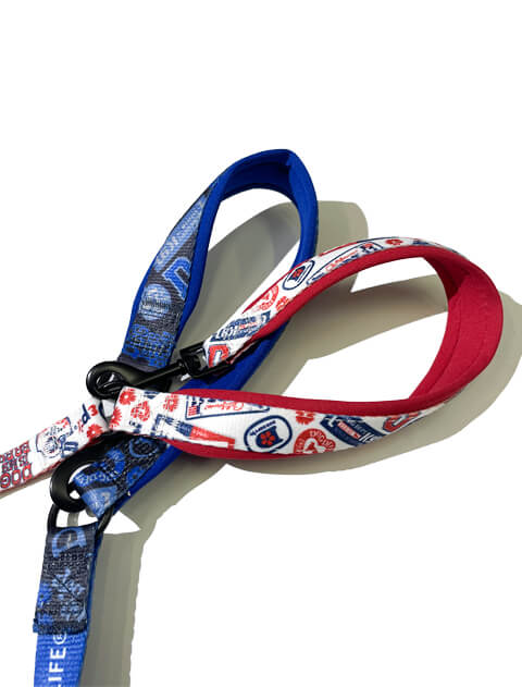 ヴィンテージロゴカラー＆リードセット ブランドのドッグデプト/DOG DEPT