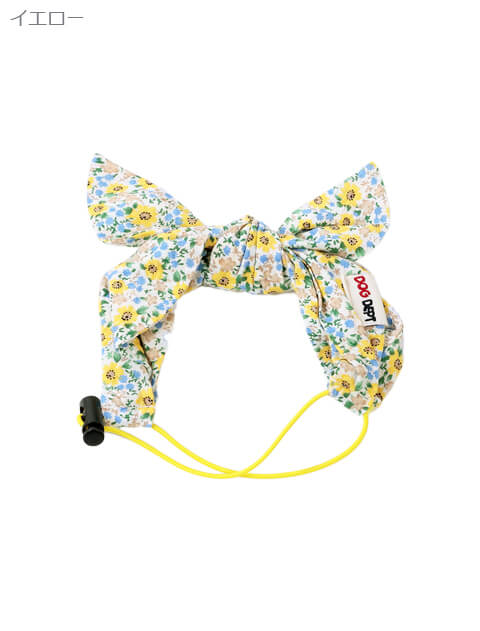 花柄ドッグヘアバンド ブランドのドッグデプト/DOG DEPT
