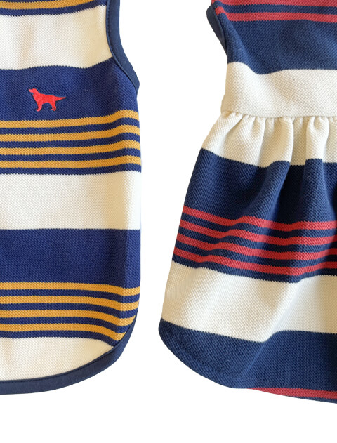 ランダムボーダーペア犬服ブランドのドッグデプト/DOG DEPT
