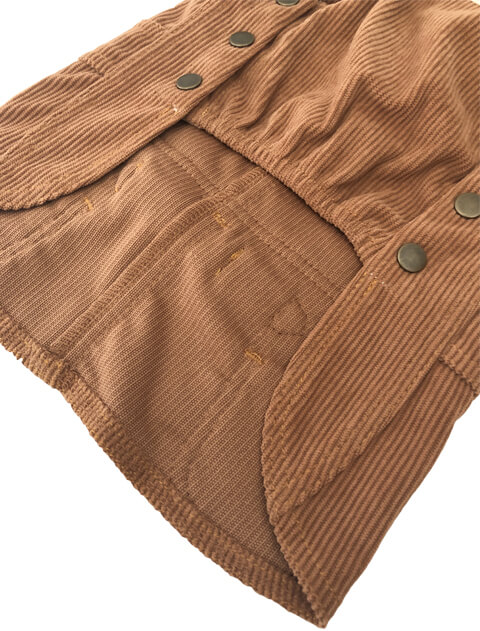 コーデュロイサロペット 犬服ブランドのドッグデプト/DOG DEPT