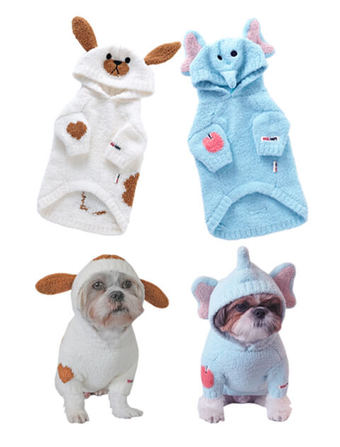 《期間限定アウトレット》【DOG WEAR】アニマルモコモコパーカー