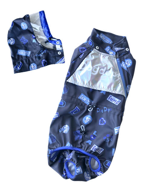 ヴィンテージロゴ　レインコート犬服ブランドのドッグデプト/DOG DEPT