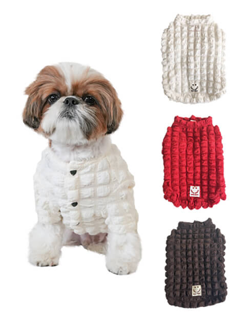《期間限定アウトレット》【DOG WEAR】ポップコーンカーデ