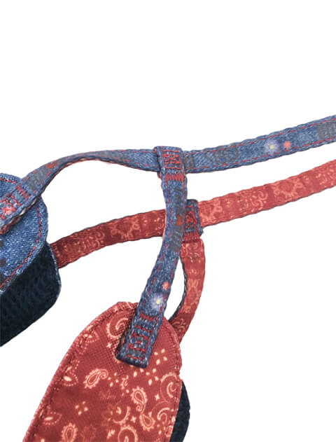 デニム風リード＆ソフトハーネス ブランドのドッグデプト/DOG DEPT