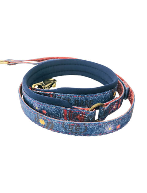 デニム風リード＆ソフトハーネス ブランドのドッグデプト/DOG DEPT