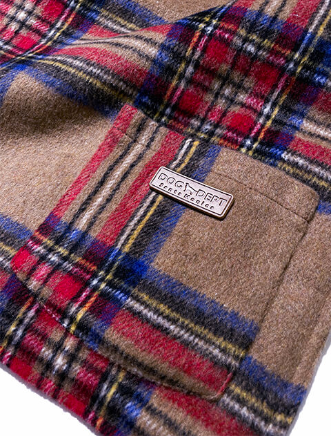 262.あったかカフェマット　ウール　A １枚 リーフプリントキルティングカフェマット【名入れ刺繍対応