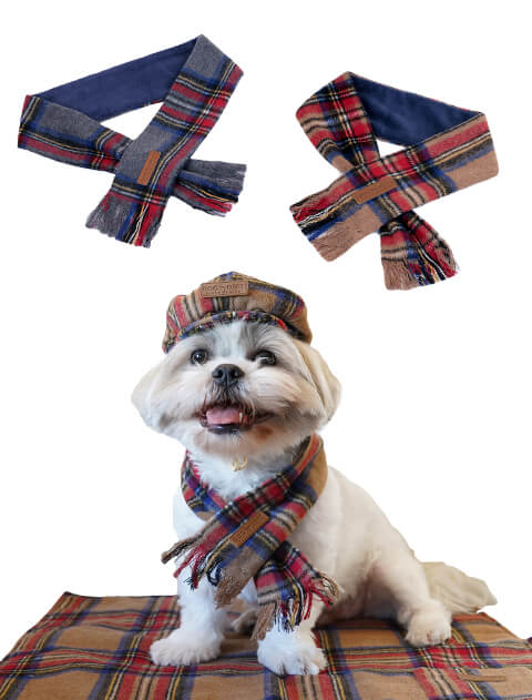 【DOG GOODS】チェックマフラー