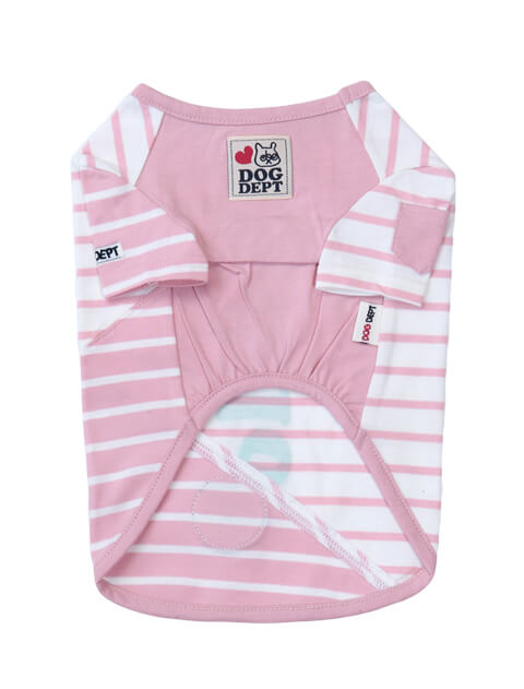 ボーダーhelloTシャツ 犬服ブランドのドッグデプト/DOG DEPT