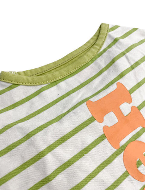 ボーダーhelloTシャツ 犬服ブランドのドッグデプト/DOG DEPT