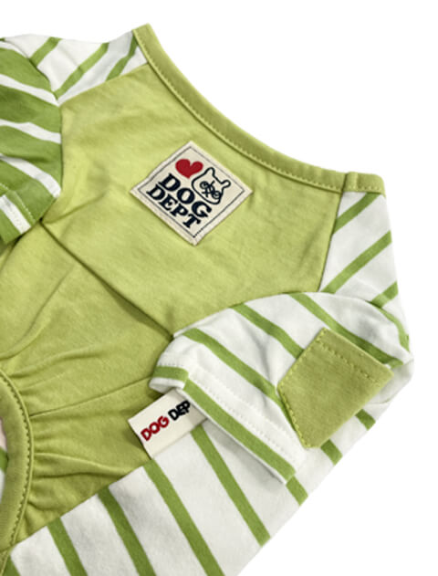 ボーダーhelloTシャツ 犬服ブランドのドッグデプト/DOG DEPT
