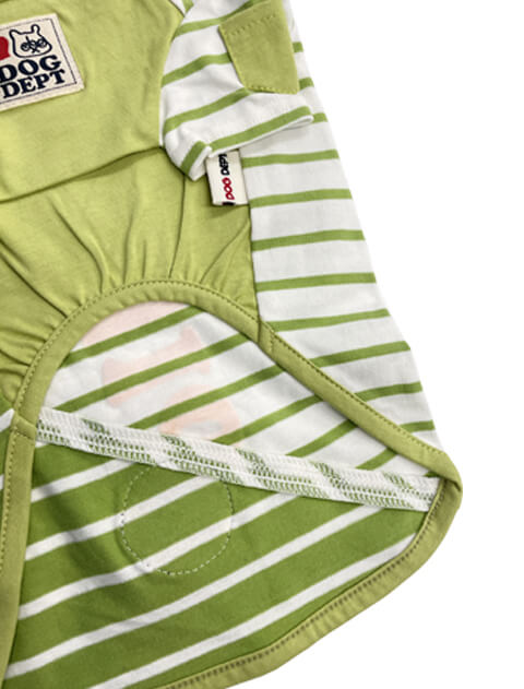 ボーダーhelloTシャツ 犬服ブランドのドッグデプト/DOG DEPT