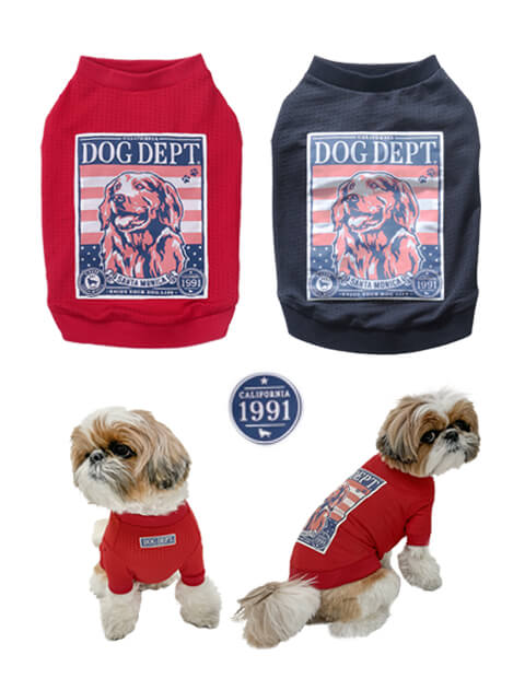 犬服 / ドッグウェア】クラシックポスター メッシュT / DOG DEPT 