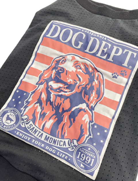 クラシックポスター メッシュT 犬服ブランドのドッグデプト/DOG DEPT