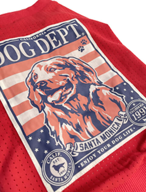 クラシックポスター メッシュT 犬服ブランドのドッグデプト/DOG DEPT
