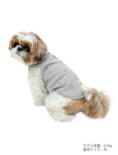 キルトステッチノースリーブ犬服ブランドのドッグデプト/DOG DEPT