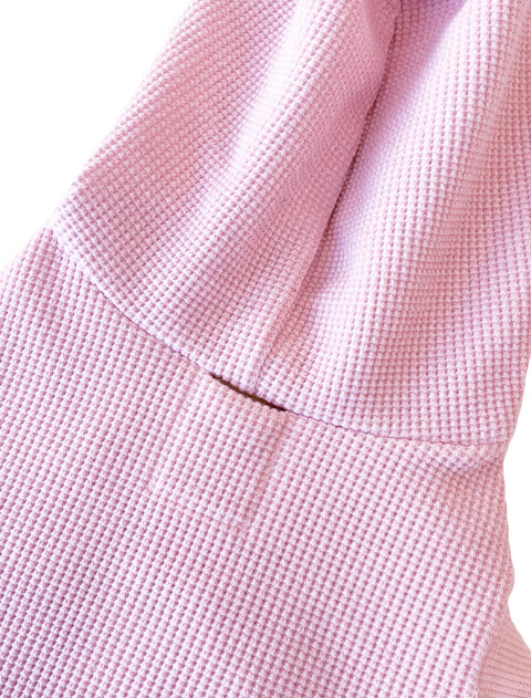 撚り配色ワッフルボタンパーカー犬服ブランドのドッグデプト/DOG DEPT