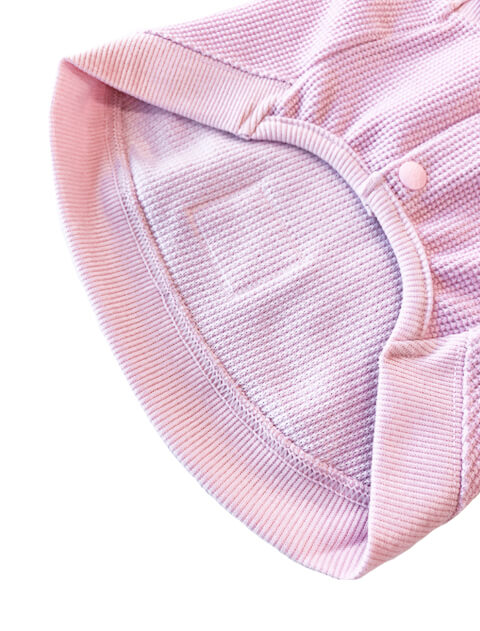 撚り配色ワッフルボタンパーカー犬服ブランドのドッグデプト/DOG DEPT