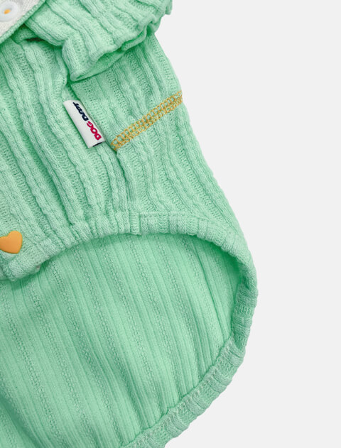 ポコポコストライプボタンカーデ 犬服ブランドのドッグデプト/DOG DEPT