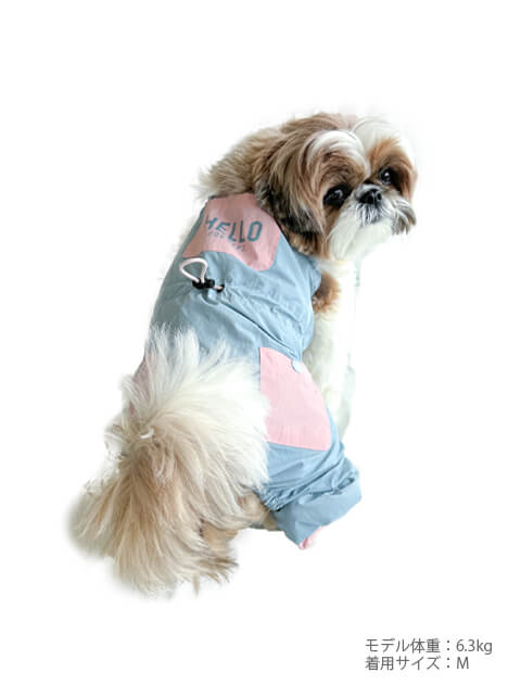 撥水オーバーオール犬服ブランドのドッグデプト/DOG DEPT