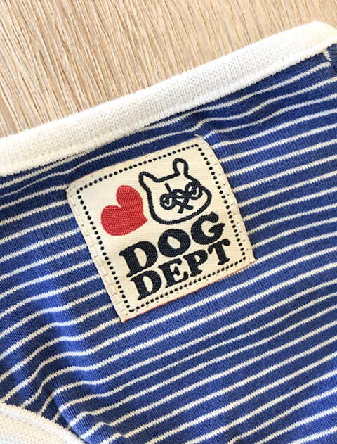 ミジンボーダーノースリーブ 犬服ブランドのドッグデプト/DOG DEPT