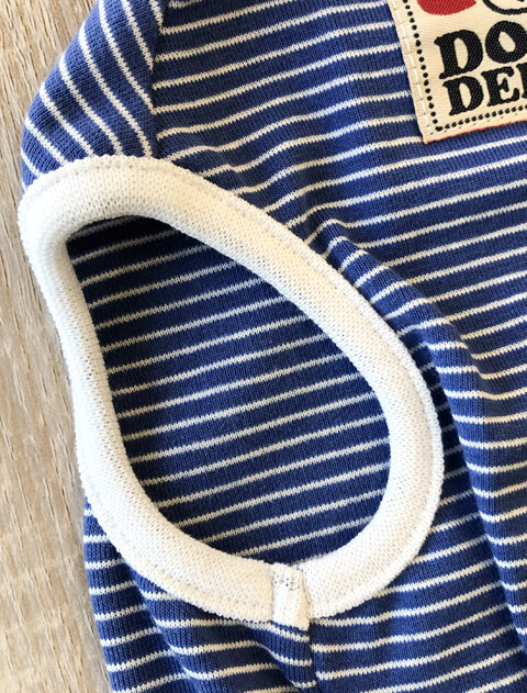 ミジンボーダーノースリーブ 犬服ブランドのドッグデプト/DOG DEPT