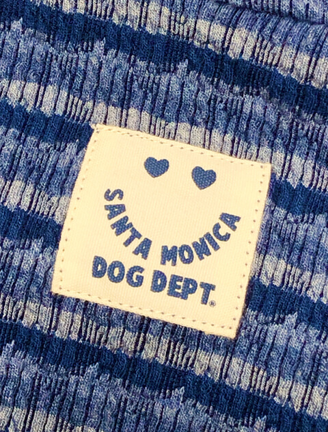 ポコポコボーダーハイネックT 犬服ブランドのドッグデプト/DOG DEPT