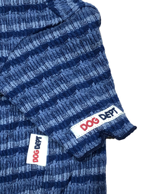 ポコポコボーダーハイネックT 犬服ブランドのドッグデプト/DOG DEPT